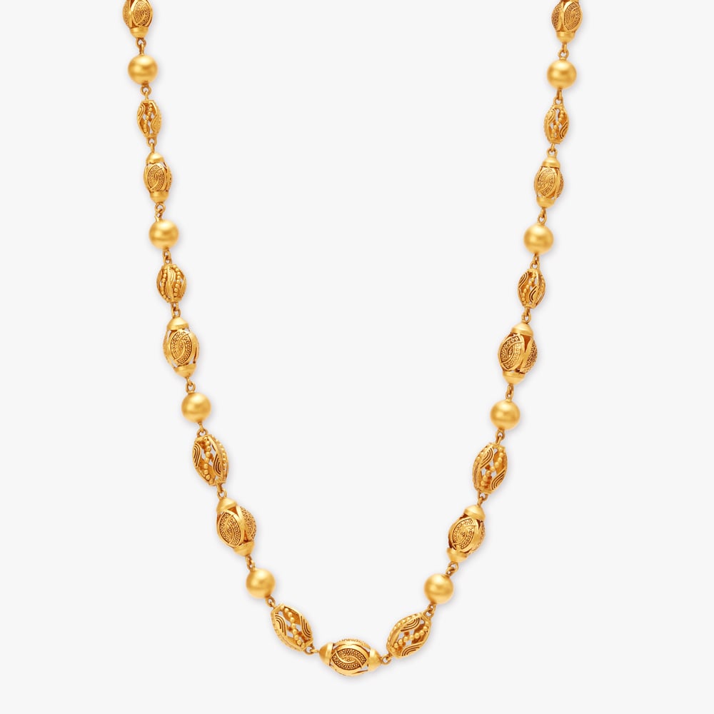 

Intricate Gold Beaded Chain