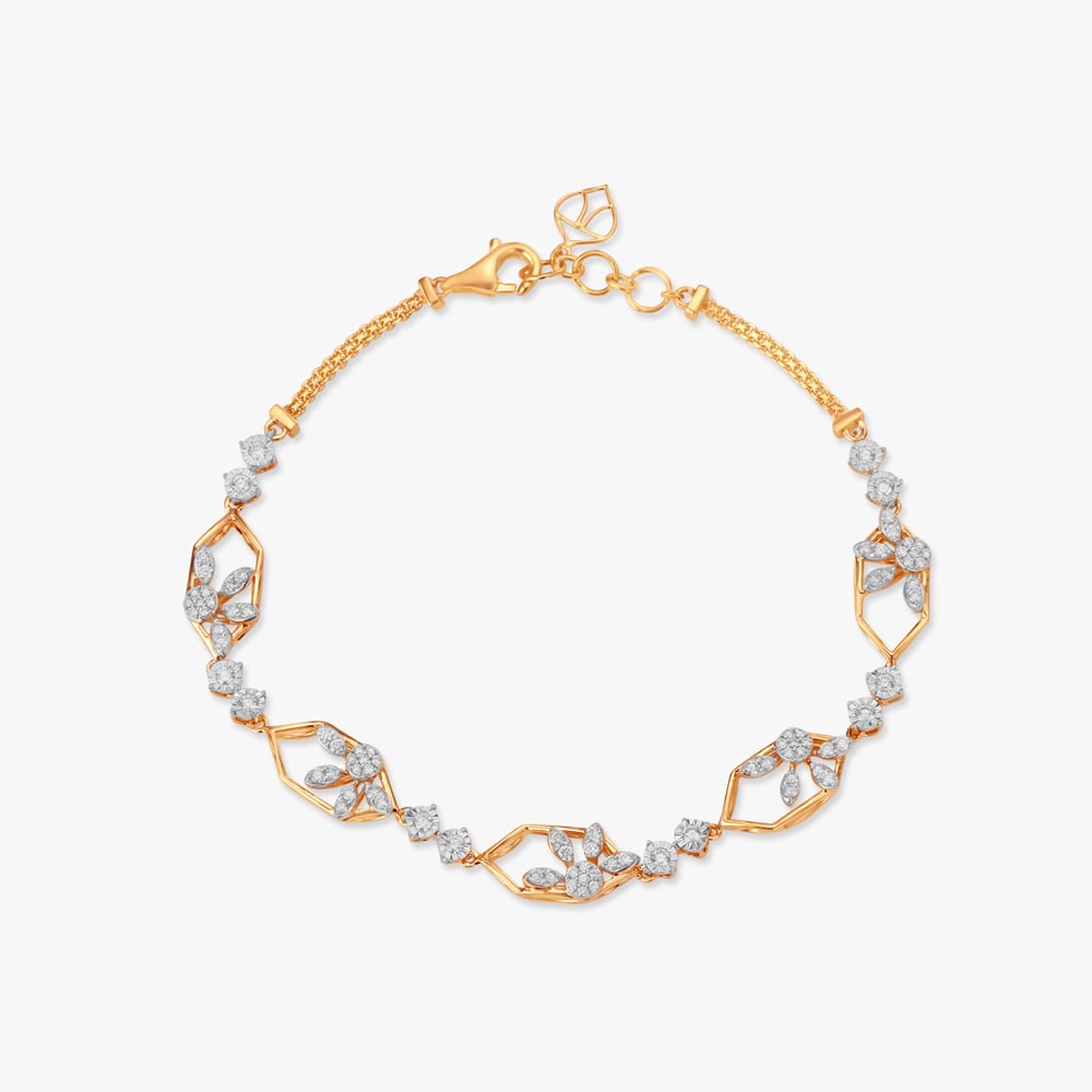 

Lattice-Inspired Diamond Bracelet