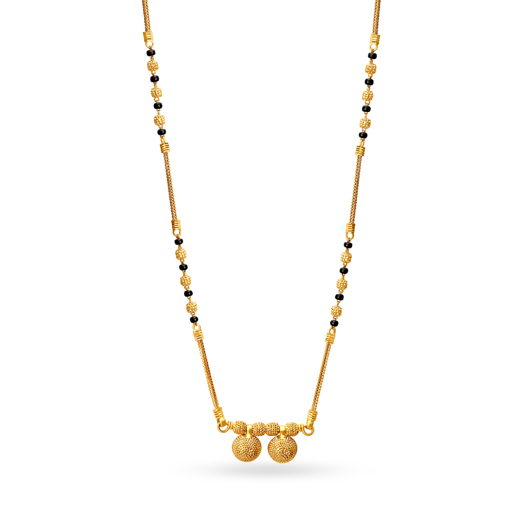 

Orthodox Yellow Gold Double Disc Mangalsutra