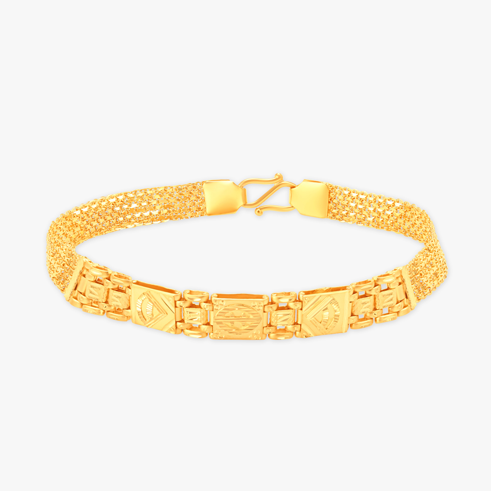 Buy Gold & Diamond Bracelet for Men & Women Online | Tanishq