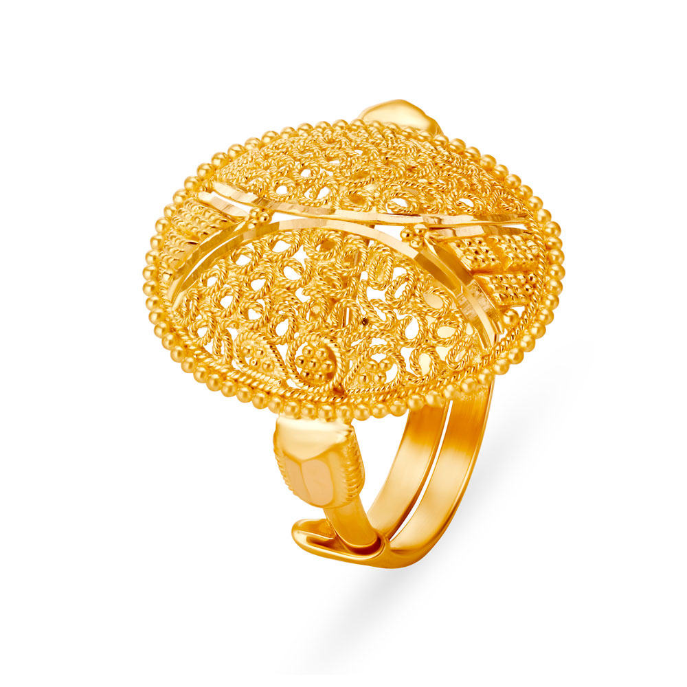 

Traditional Gold Filigree Ring