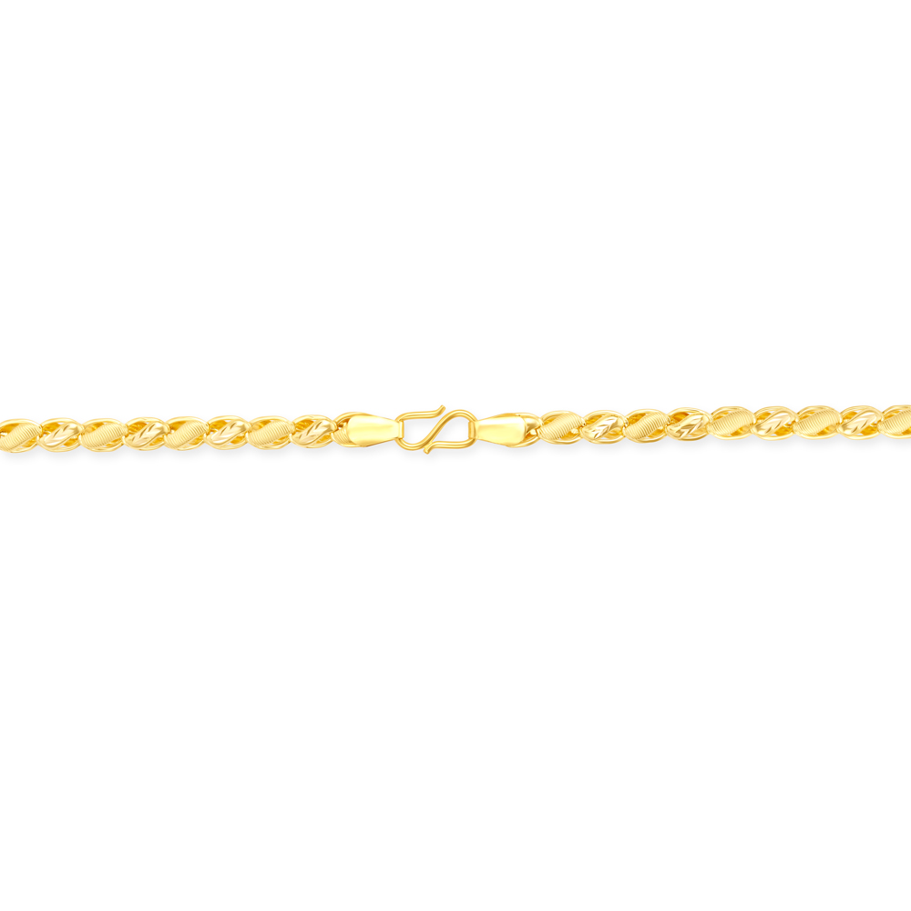 

Carved Links Gold Chain for Men