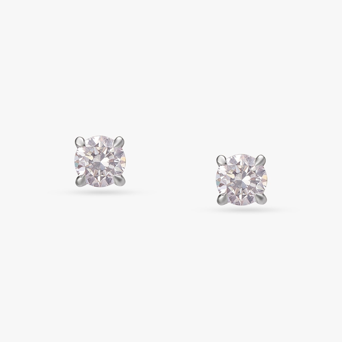 Sparkling Martini Diamond Stud Earrings