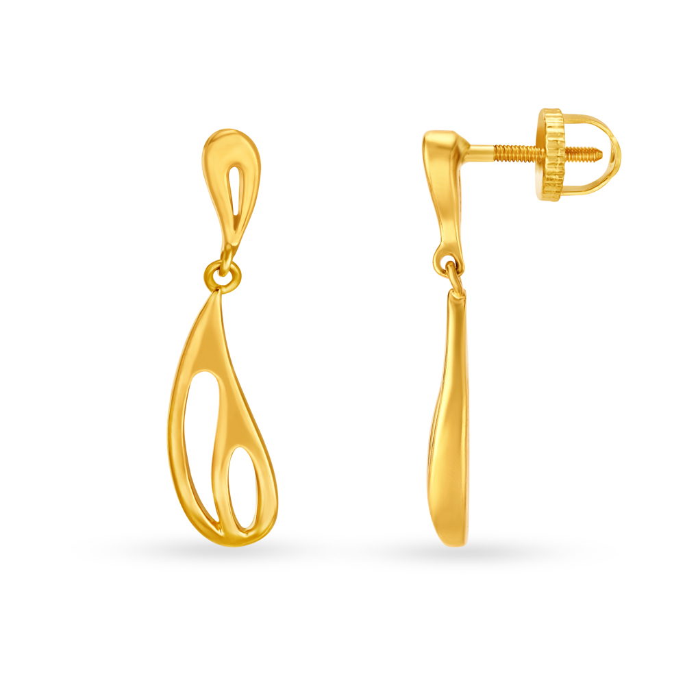 

Fancy Dainty Gold Drop Earrings