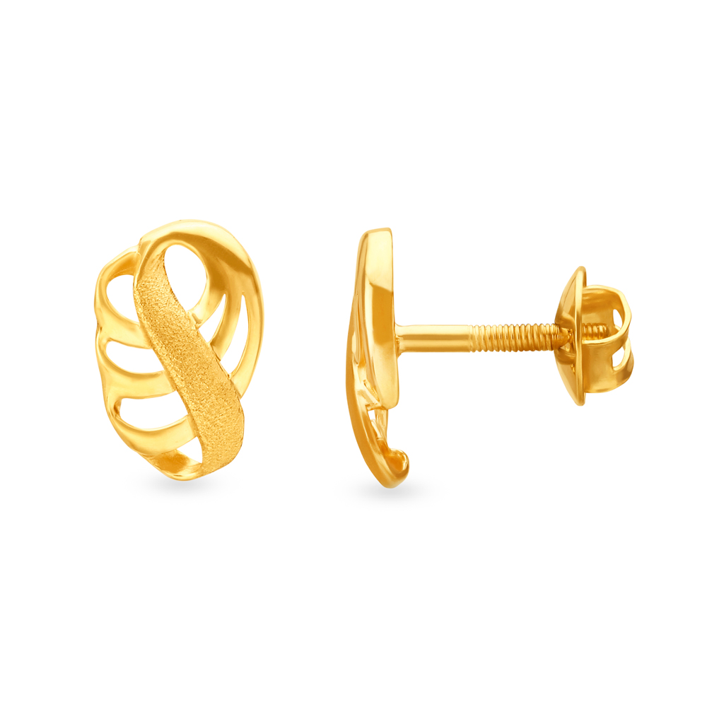 

Artistic Fancy Gold Stud Earrings