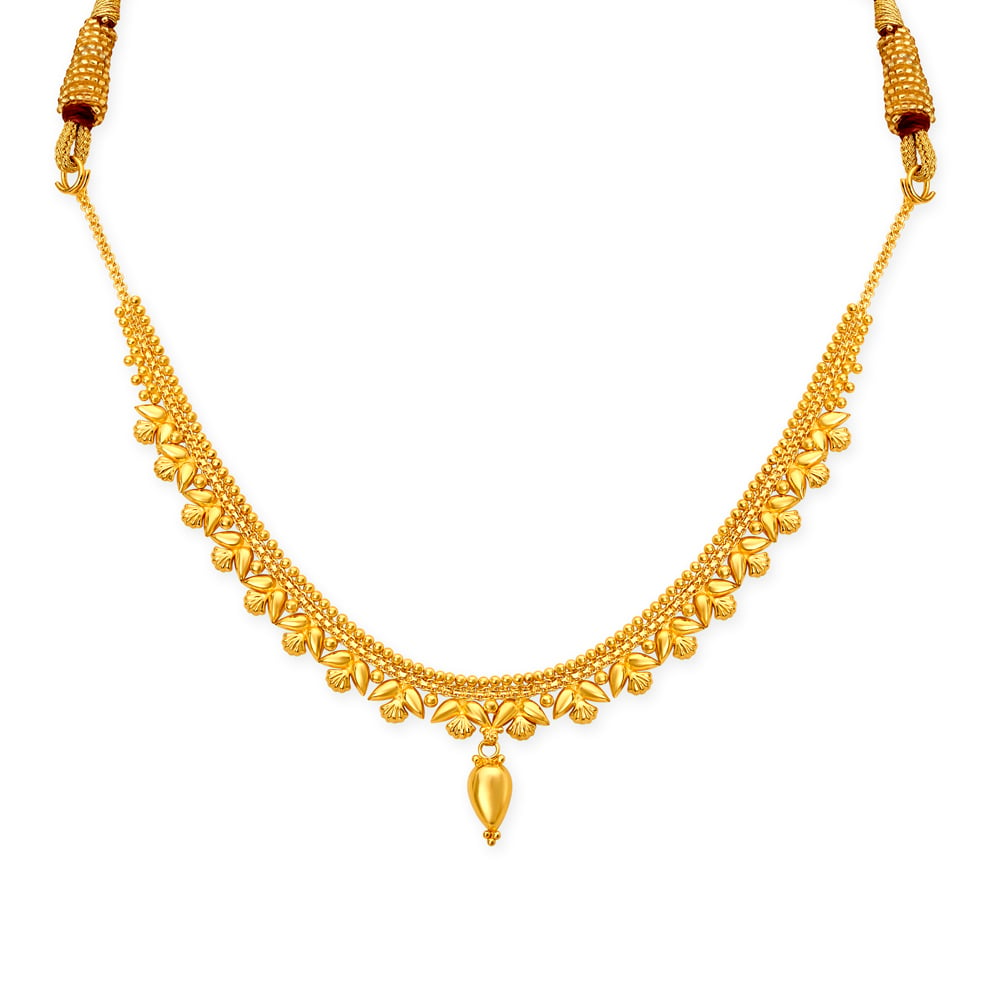 

Intricate Gold Necklace Set