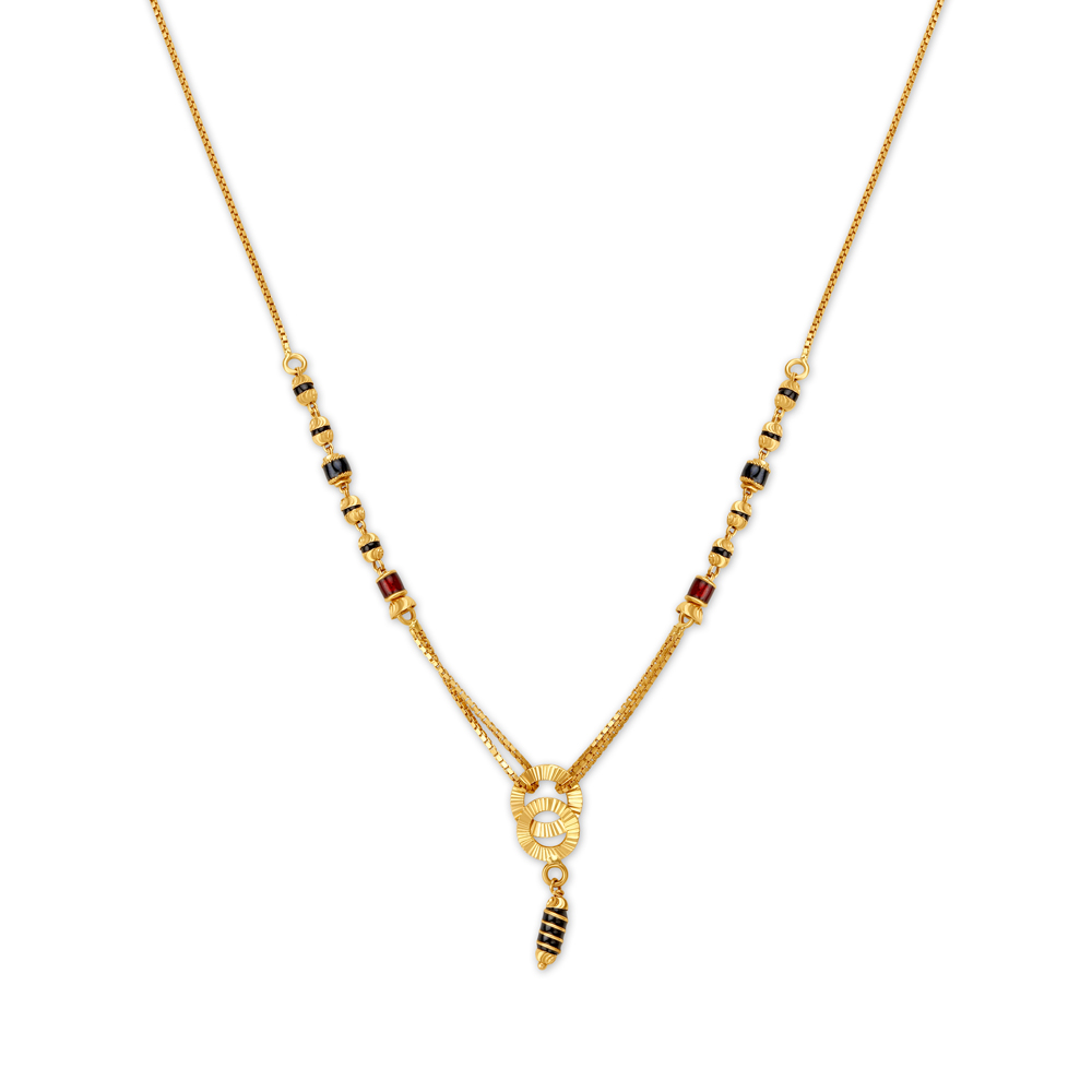 

Modern Sleek Gold Mangalsutra