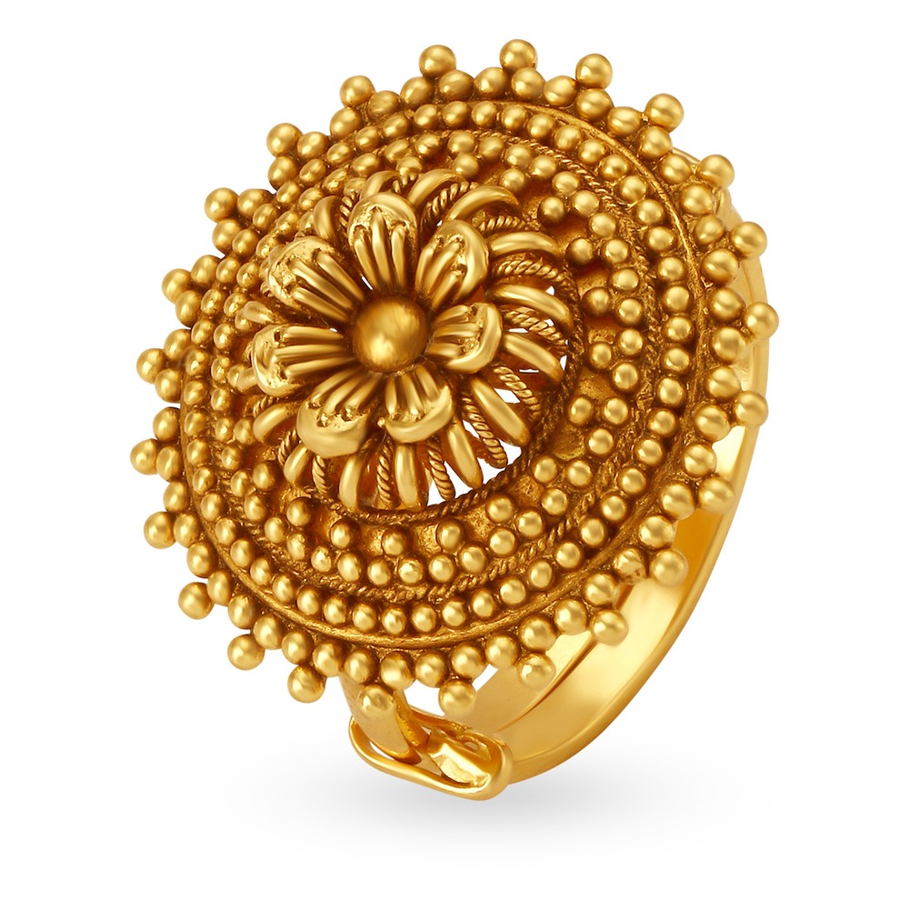 

Antique Floral Gold Ring