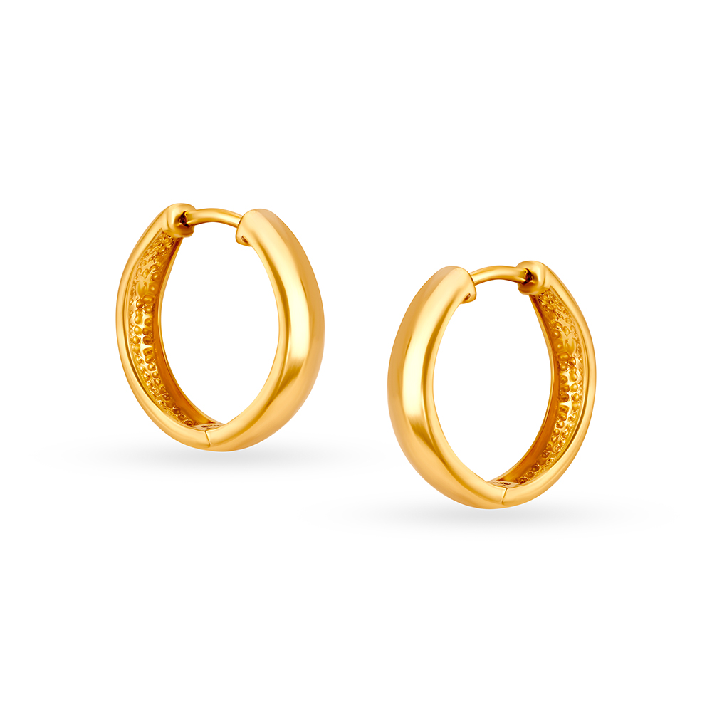 

Elegant Gold Hoop Bali Earrings