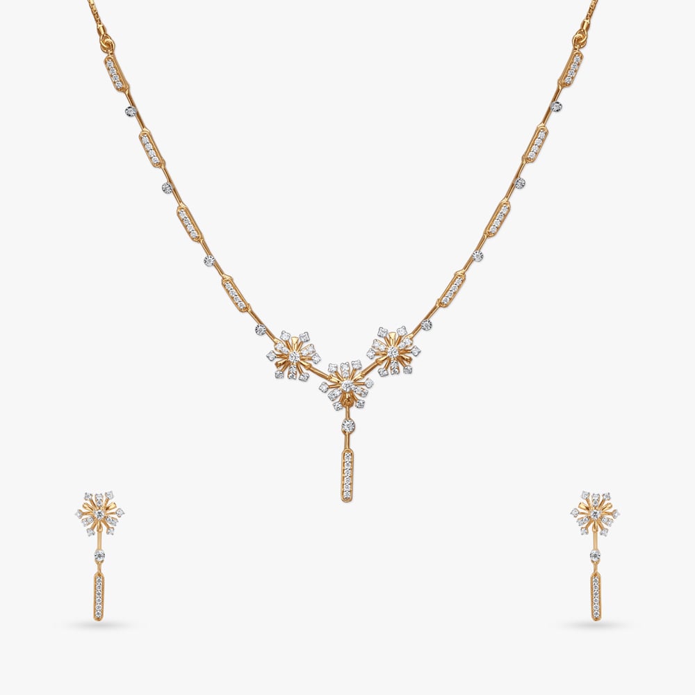 

Glistening Glow Diamond Necklace Set