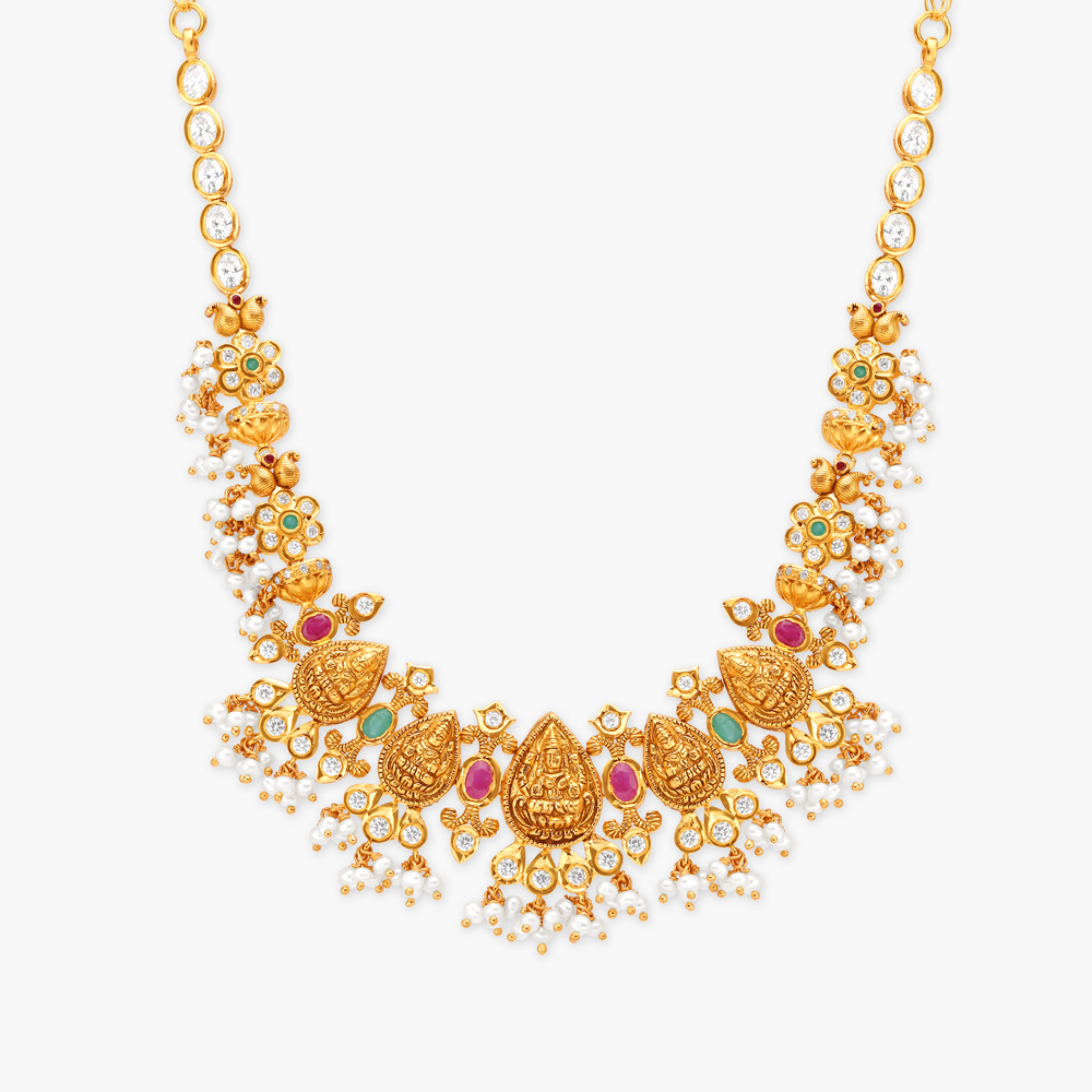 Regal Goddess Gold Necklace