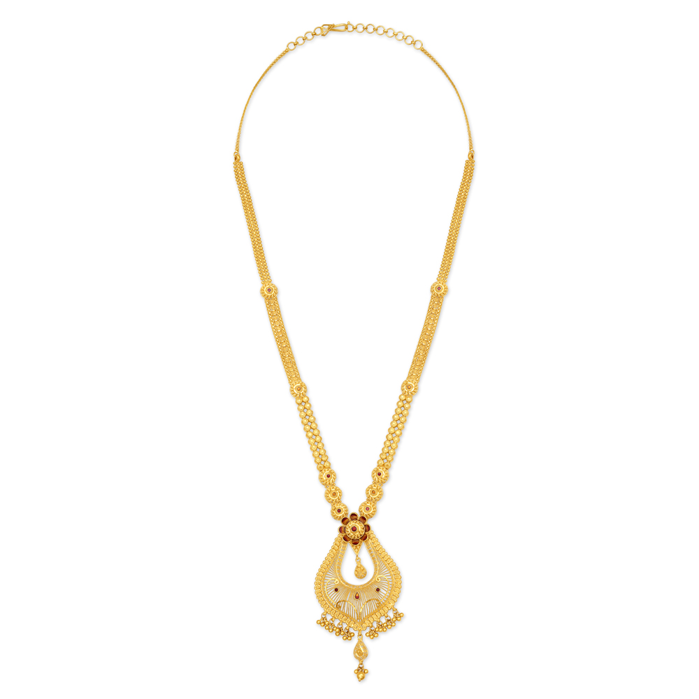 Gold necklace designs in store 40 grams tanishq