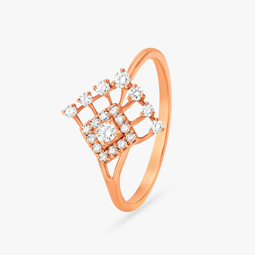 Charming Delicate Diamond Ring