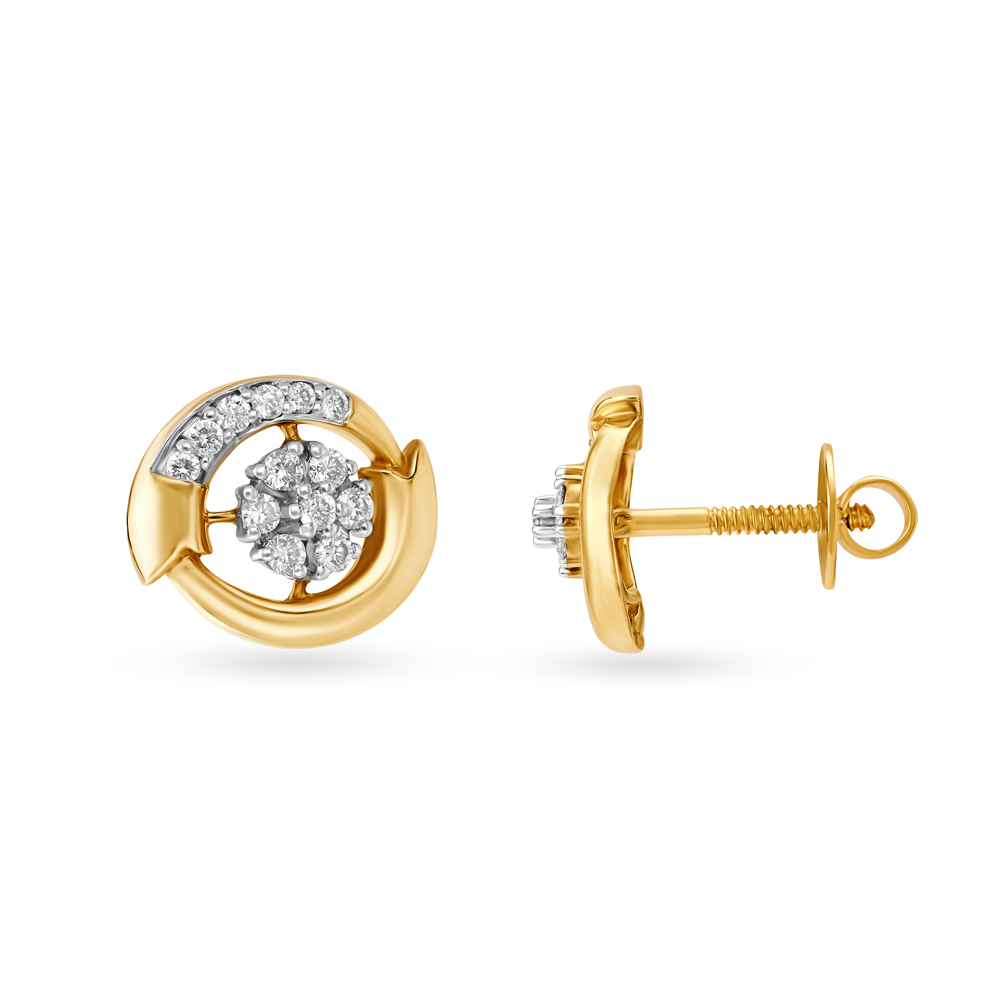 Buy Gold & Diamond Earrings for Men & Women Online | Tanishq