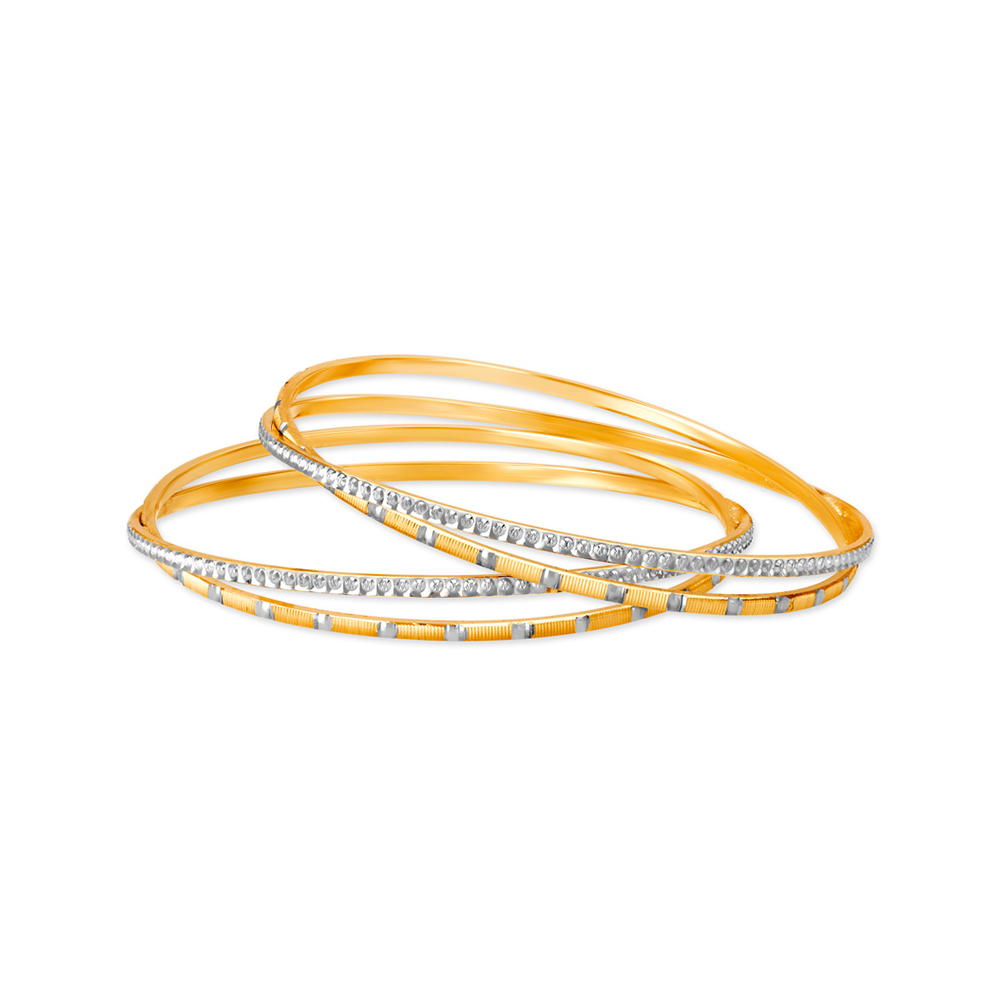 

Accented Gold Bangles