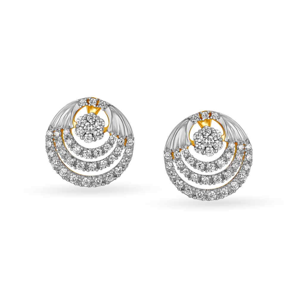 Buy Tanishq 18k Gold & Diamond Earrings Online At Best Price @ Tata CLiQ