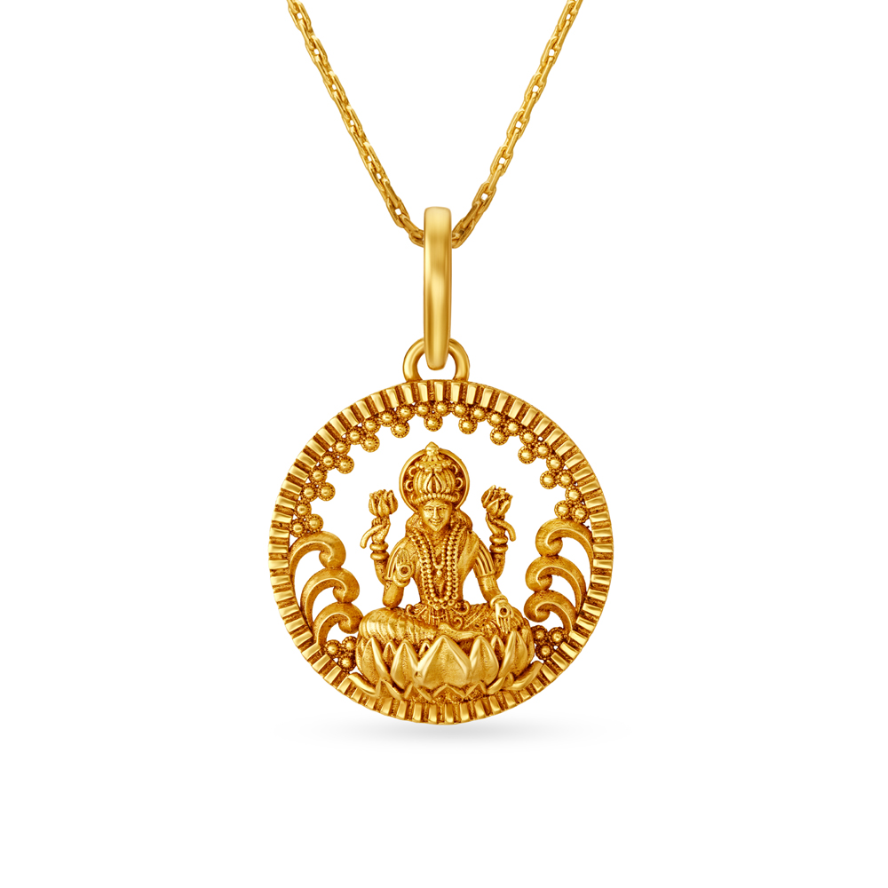 Laxmi pendant 2025 in gold