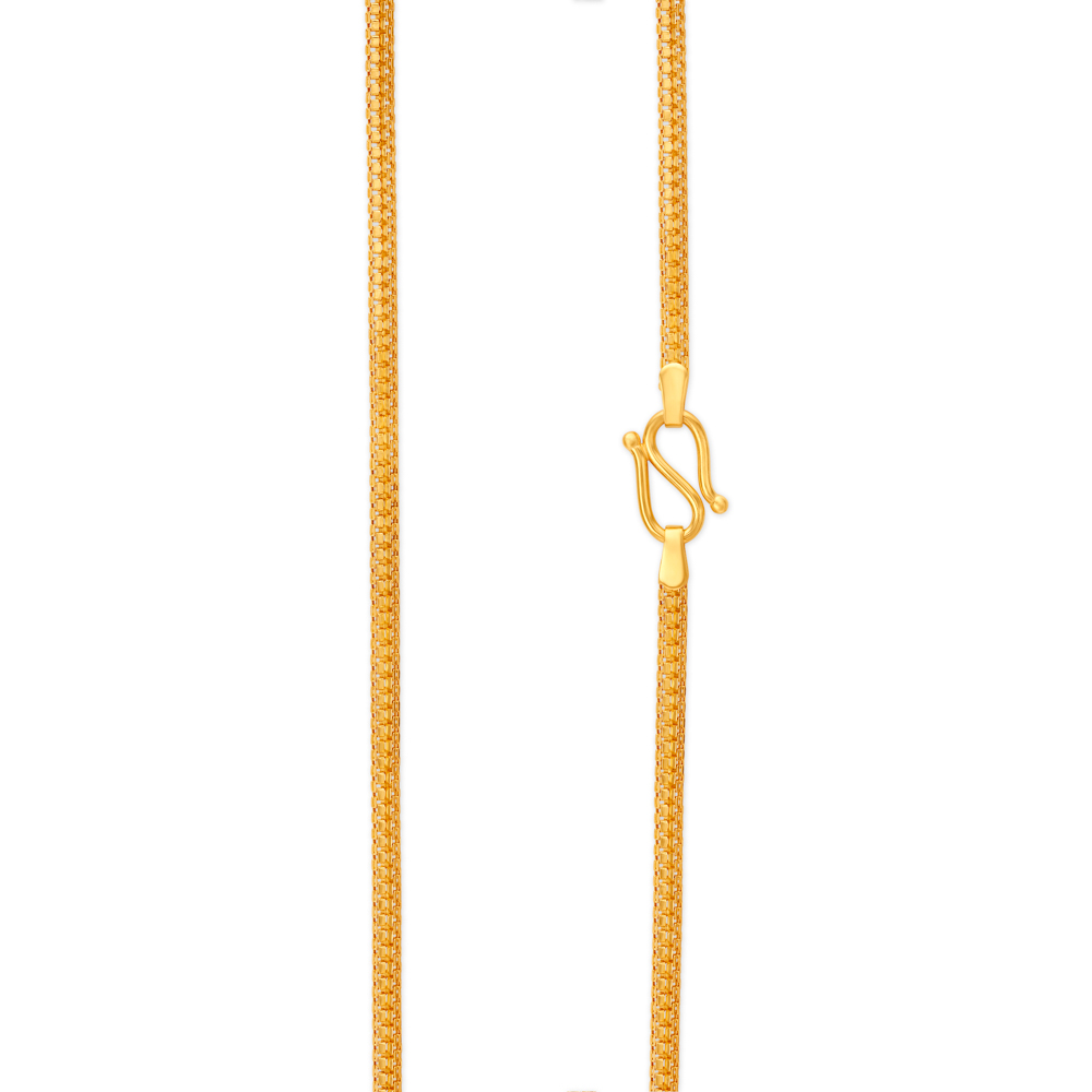 

Subtle Double Box Gold Chain for Men