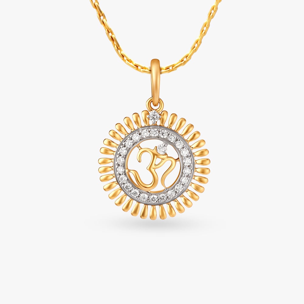 

Om Diamond Pendant