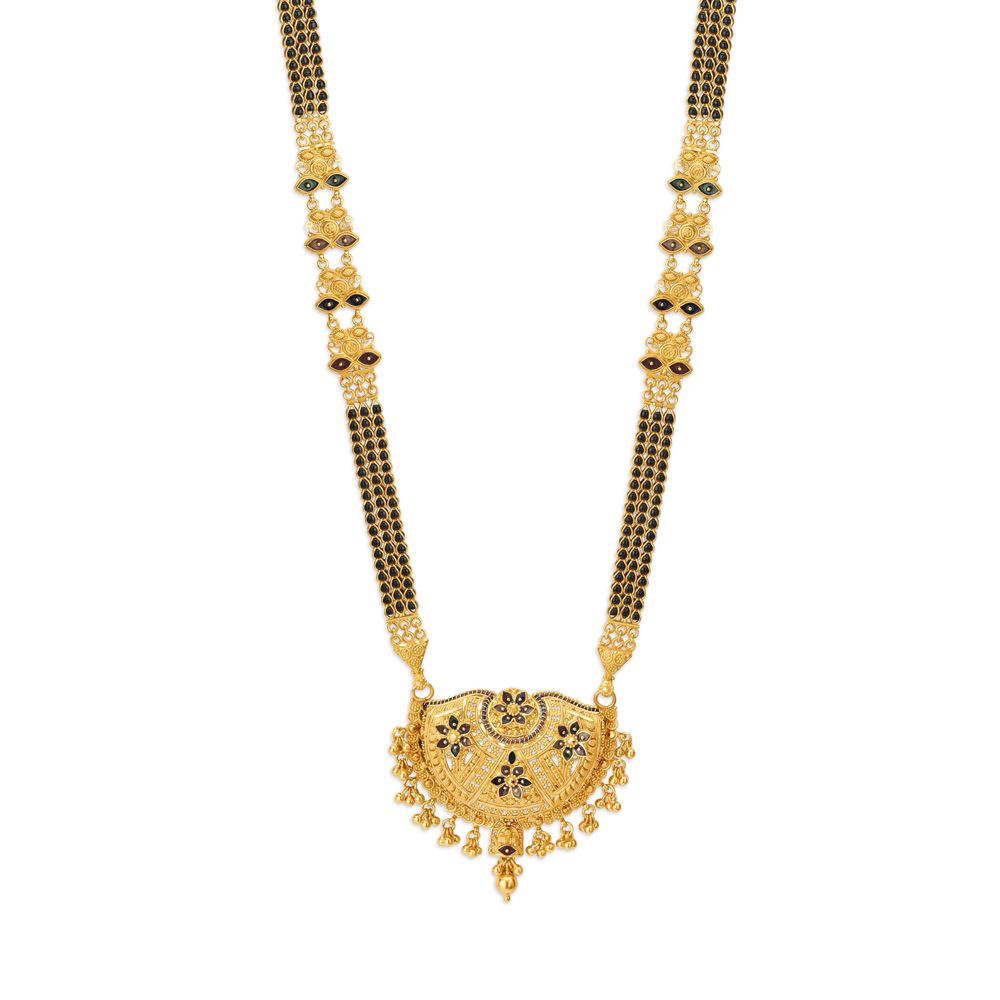 

Decorated Crescent Mangalsutra