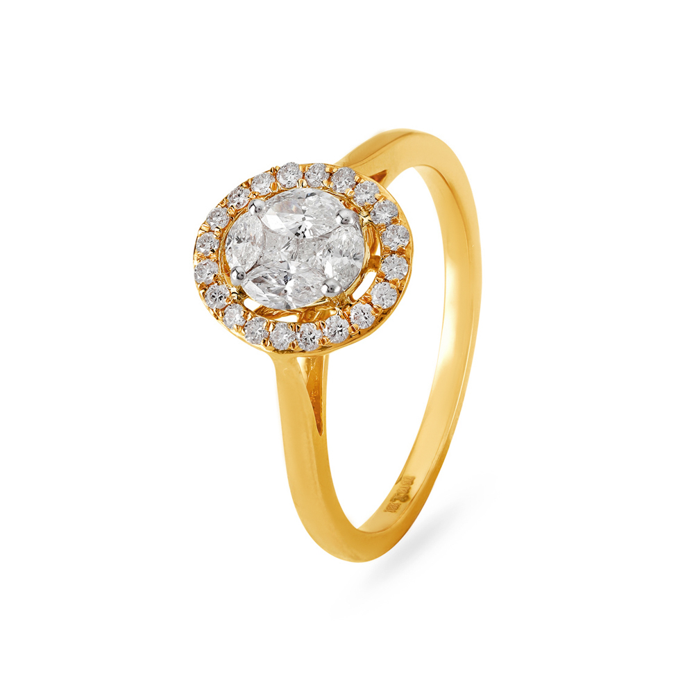 

Enduring Halo Diamond Finger Ring