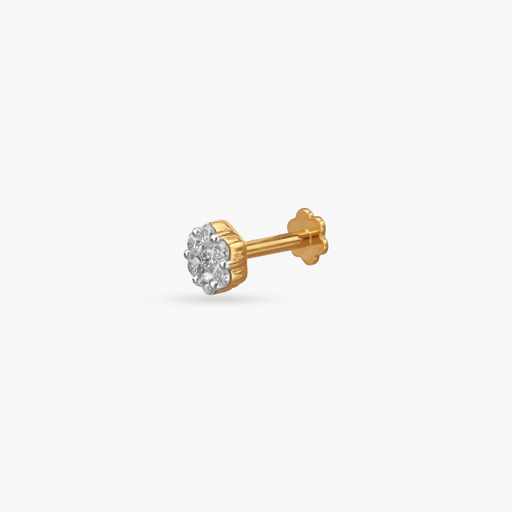 

Petite Cluster Diamond Nose Stud