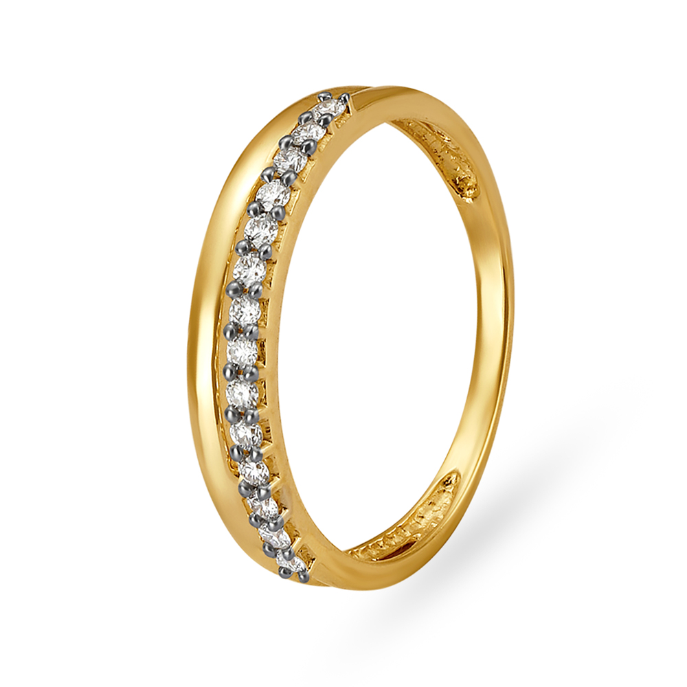 Sleek Line Diamond Finger Ring