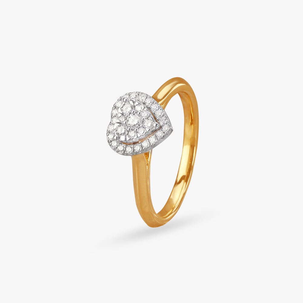 

Heartfelt Spark Diamond Finger Ring