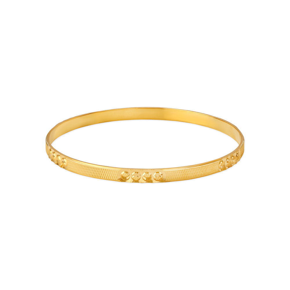 

Delicate Engraved Gold Bangles