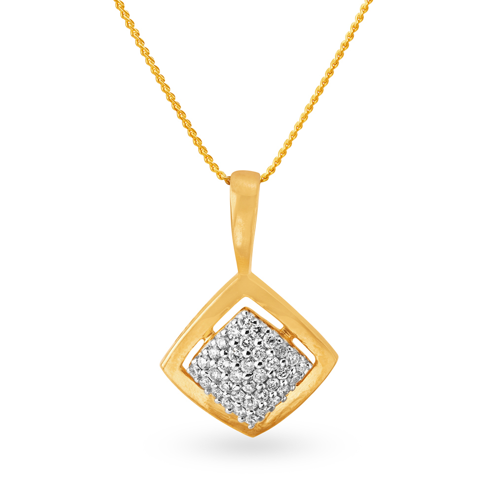 

Shimmering Diamond Pendant