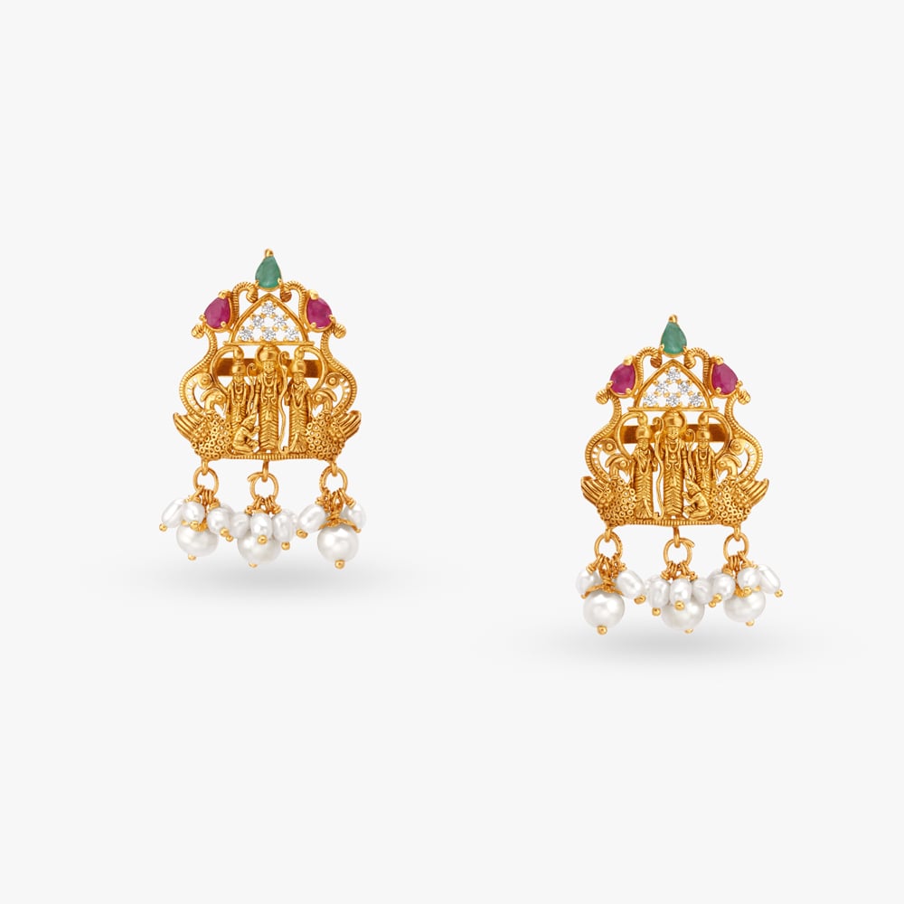 Opulent Gold Drop Earrings