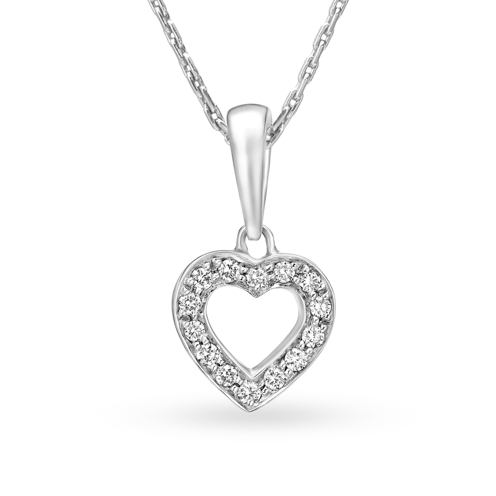 Tanishq diamond deals heart pendant