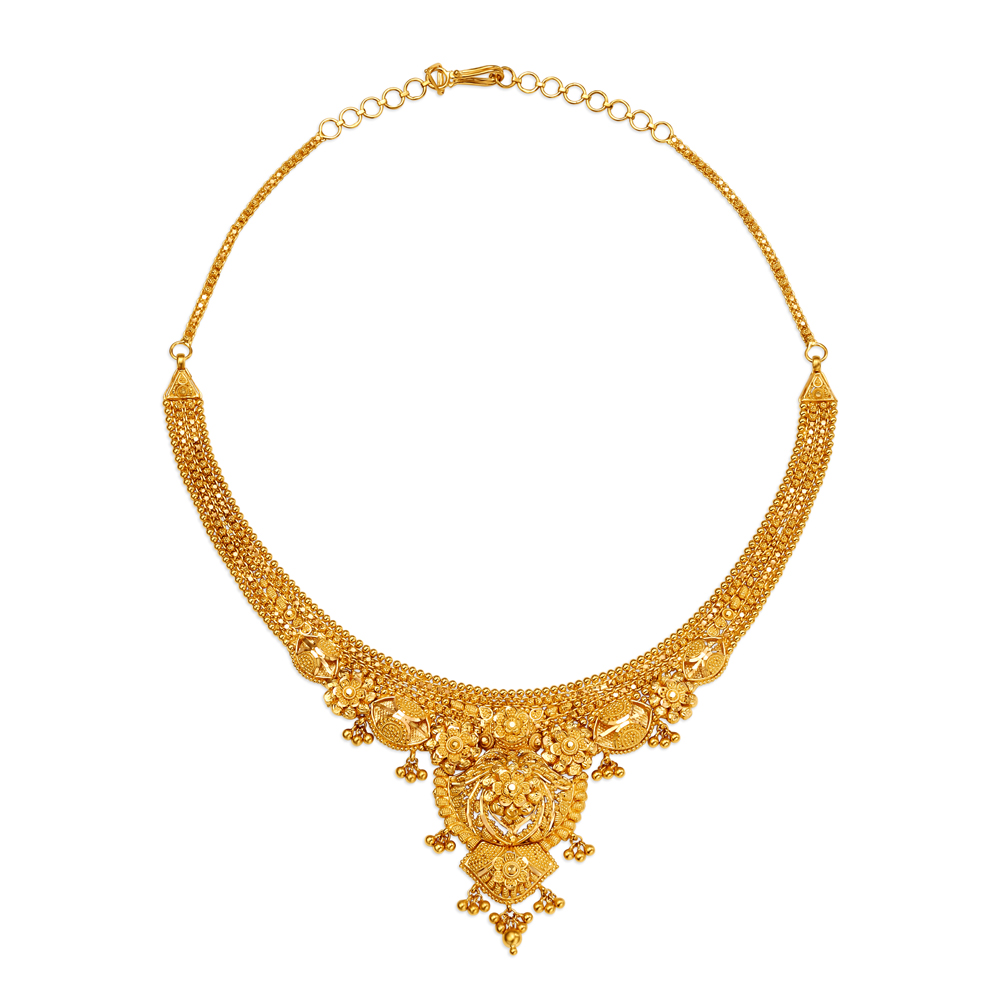 Magnificent Gold Necklace for the Bengali Bride
