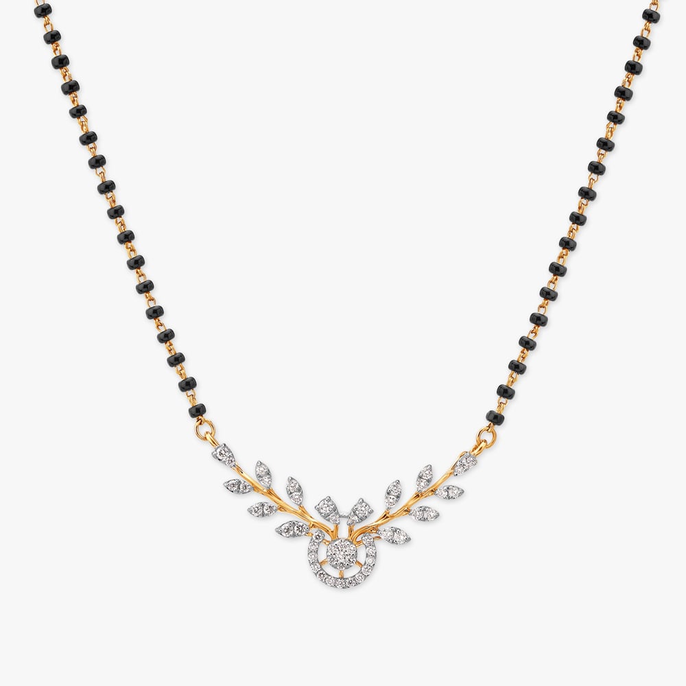 

Ethereal Paisley Diamond Mangalsutra