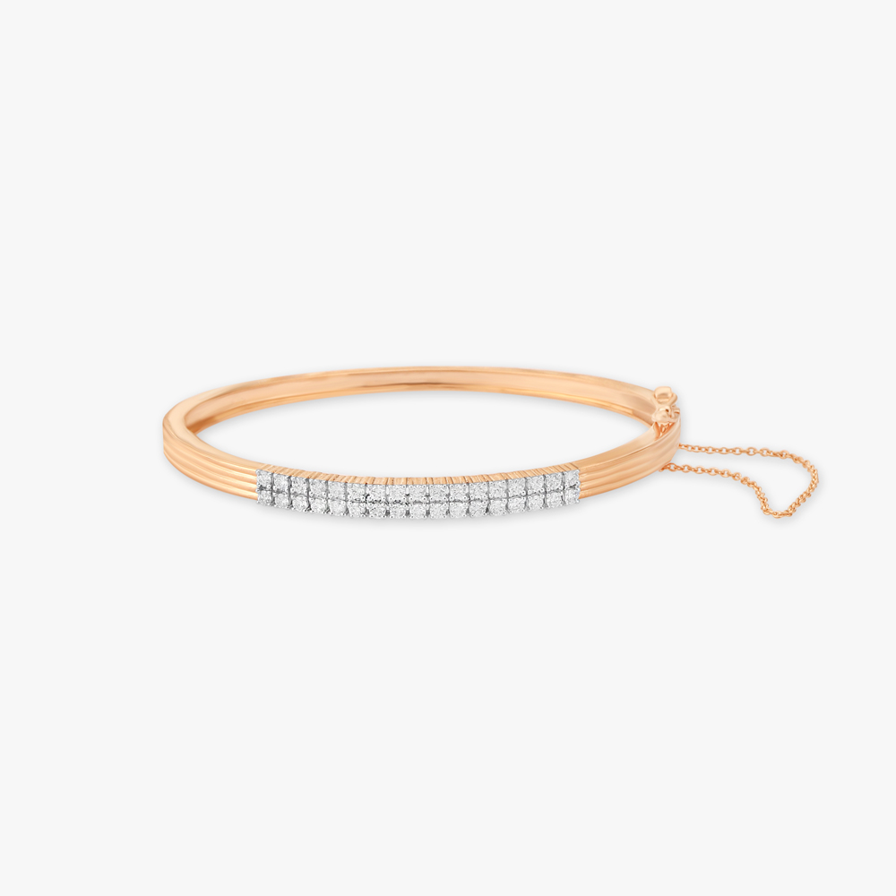 

Linear Diamond Bangle