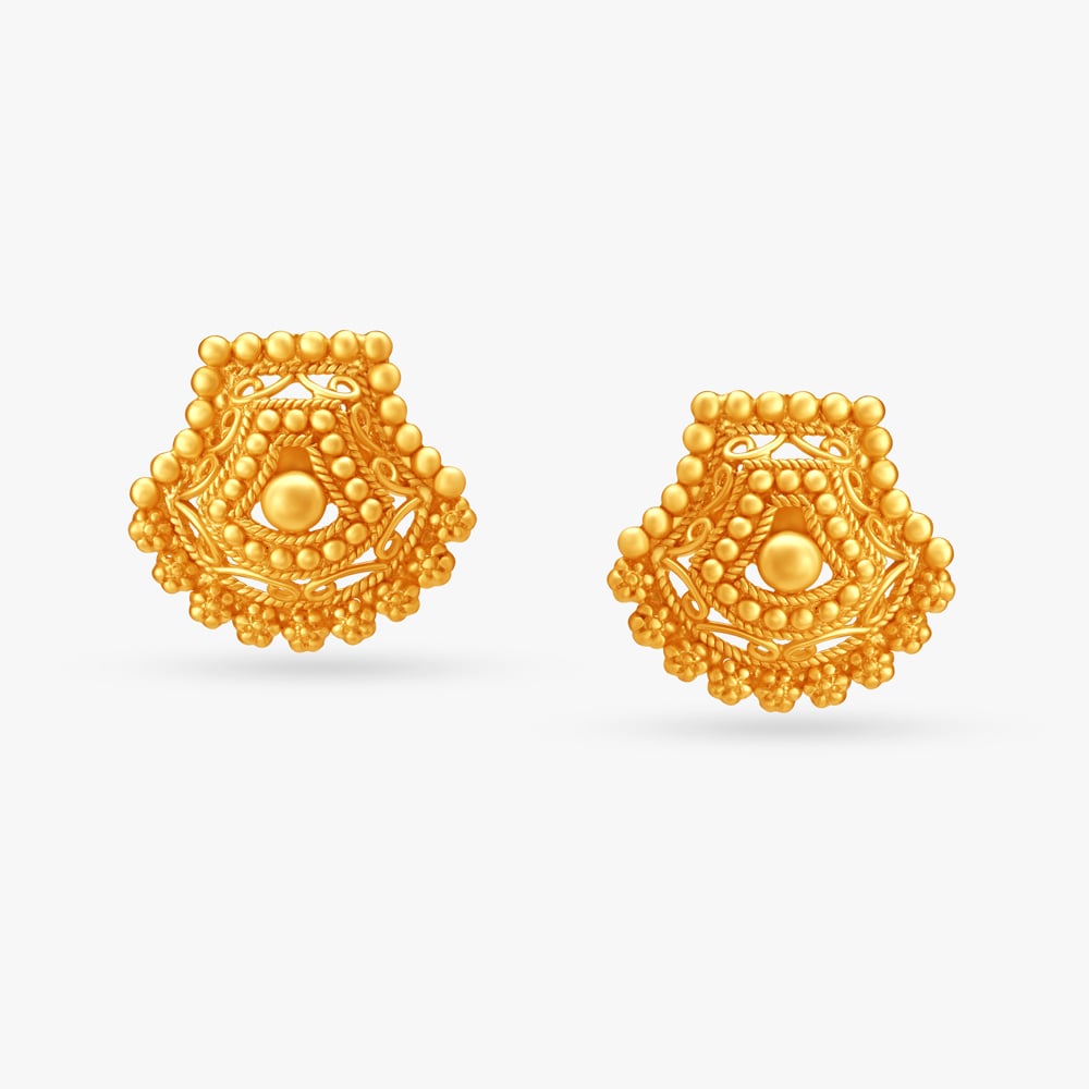 

Intricate Stamp Stud Earrings