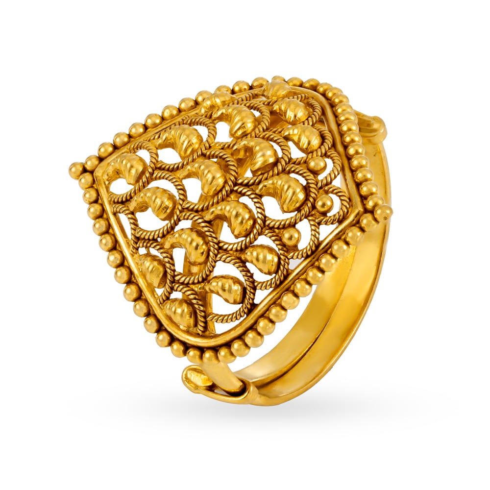 

Imperial Leaf 22 Karat Gold Finger Ring