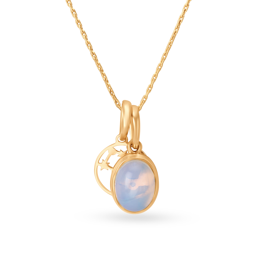 Gemini Necklace with Charm Pendant | Linjer Jewelry