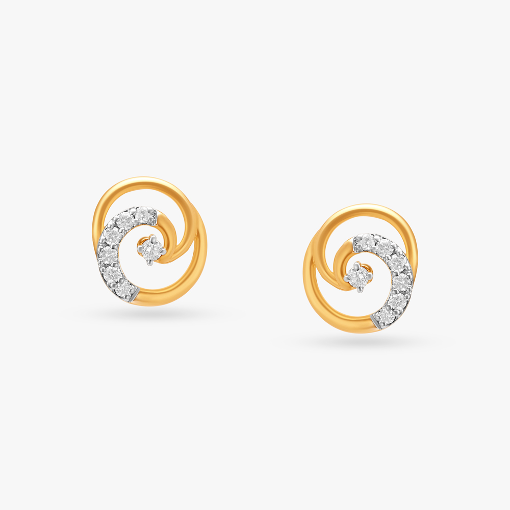 

Sleek Essence Diamond Stud Earrings