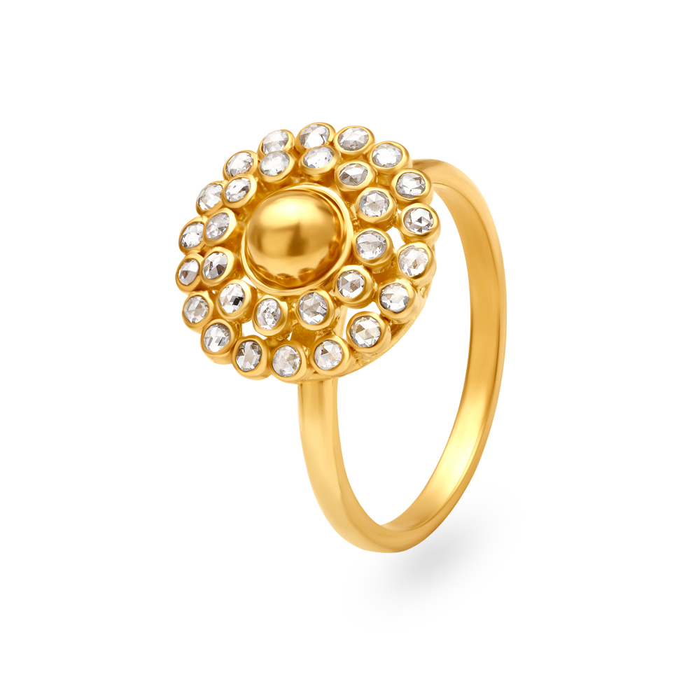 Pukhraj stone ring sale price in tanishq