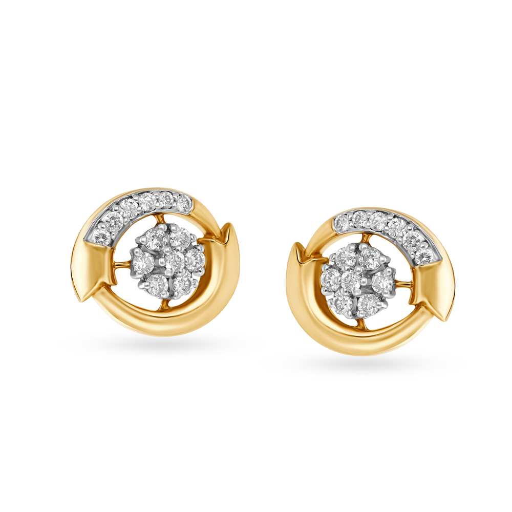 Buy Gold & Diamond Earrings for Men & Women Online | Tanishq