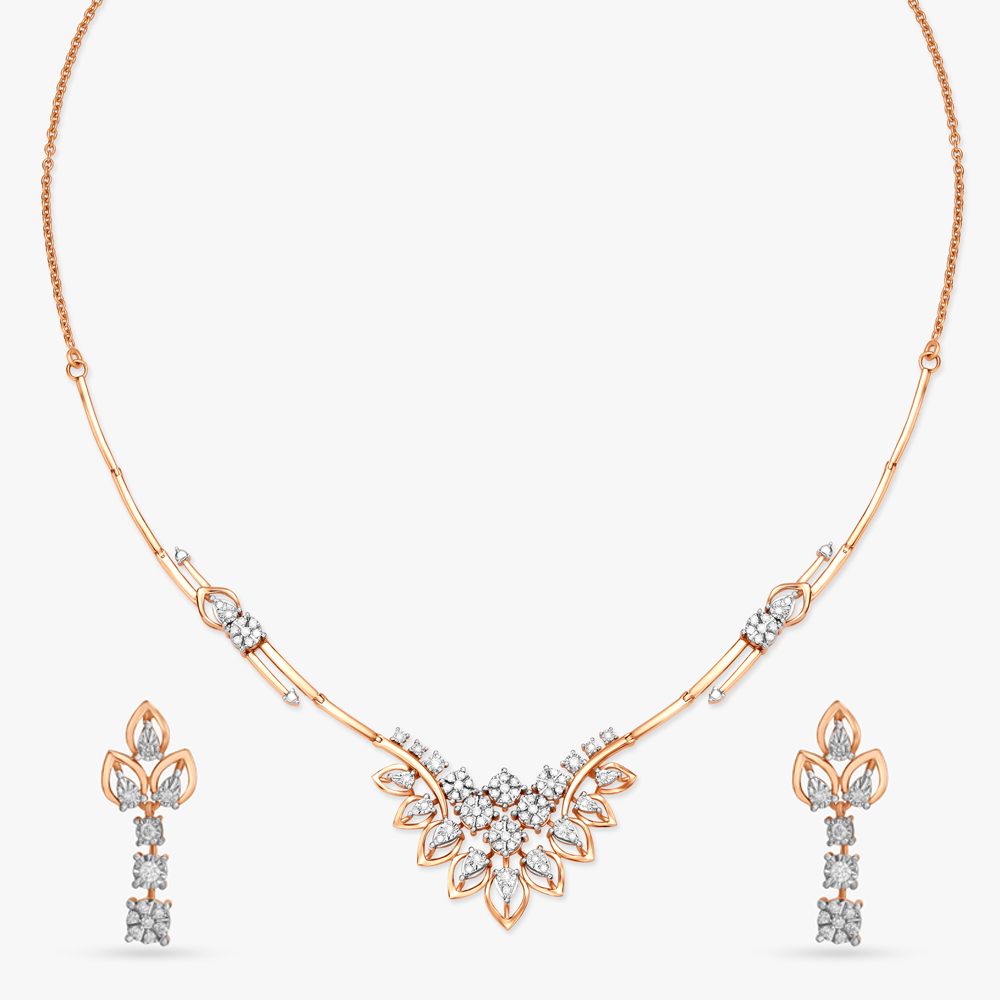 

Festive Splendor Diamond Necklace Set