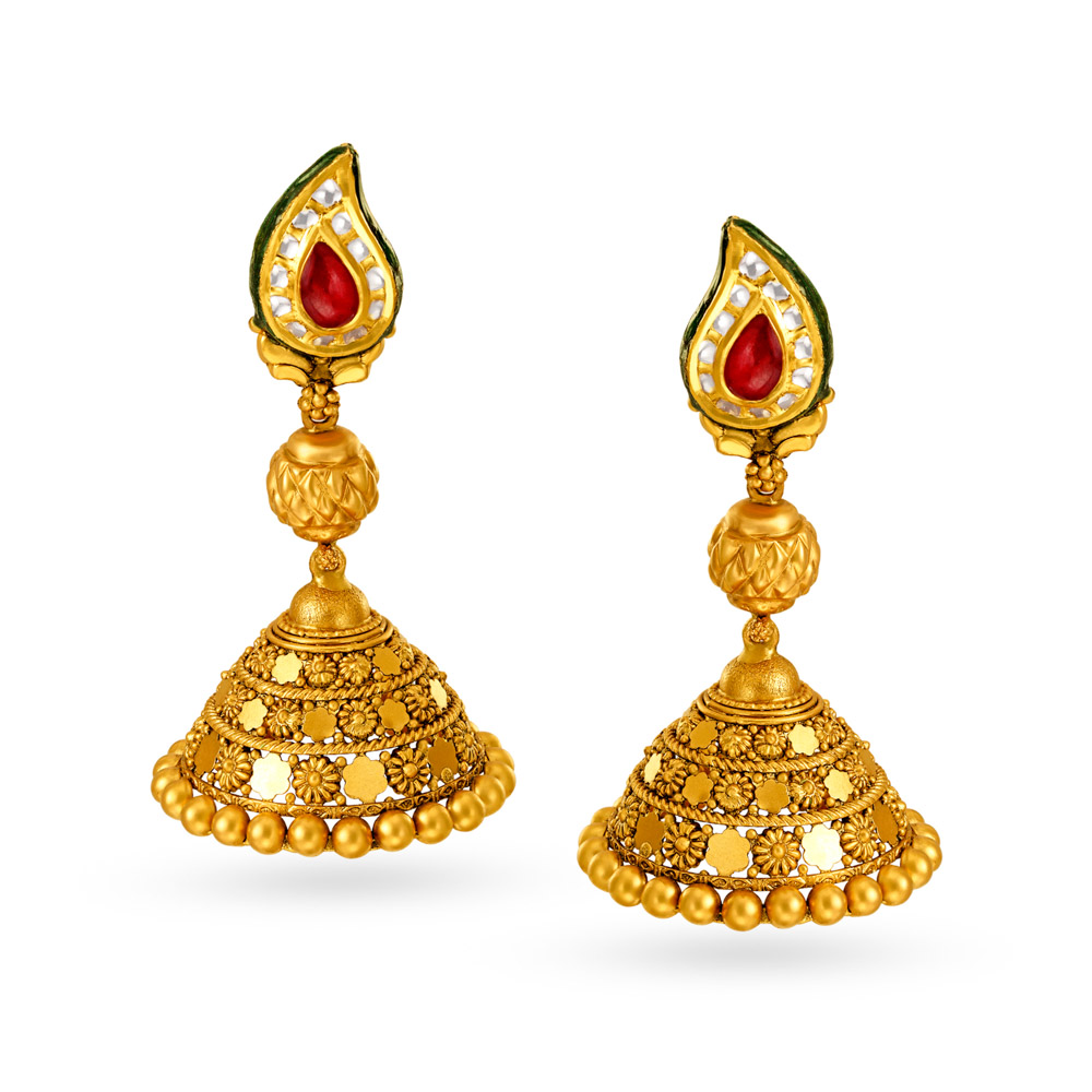 2 stringed Kundan Necklace and Earrings Set