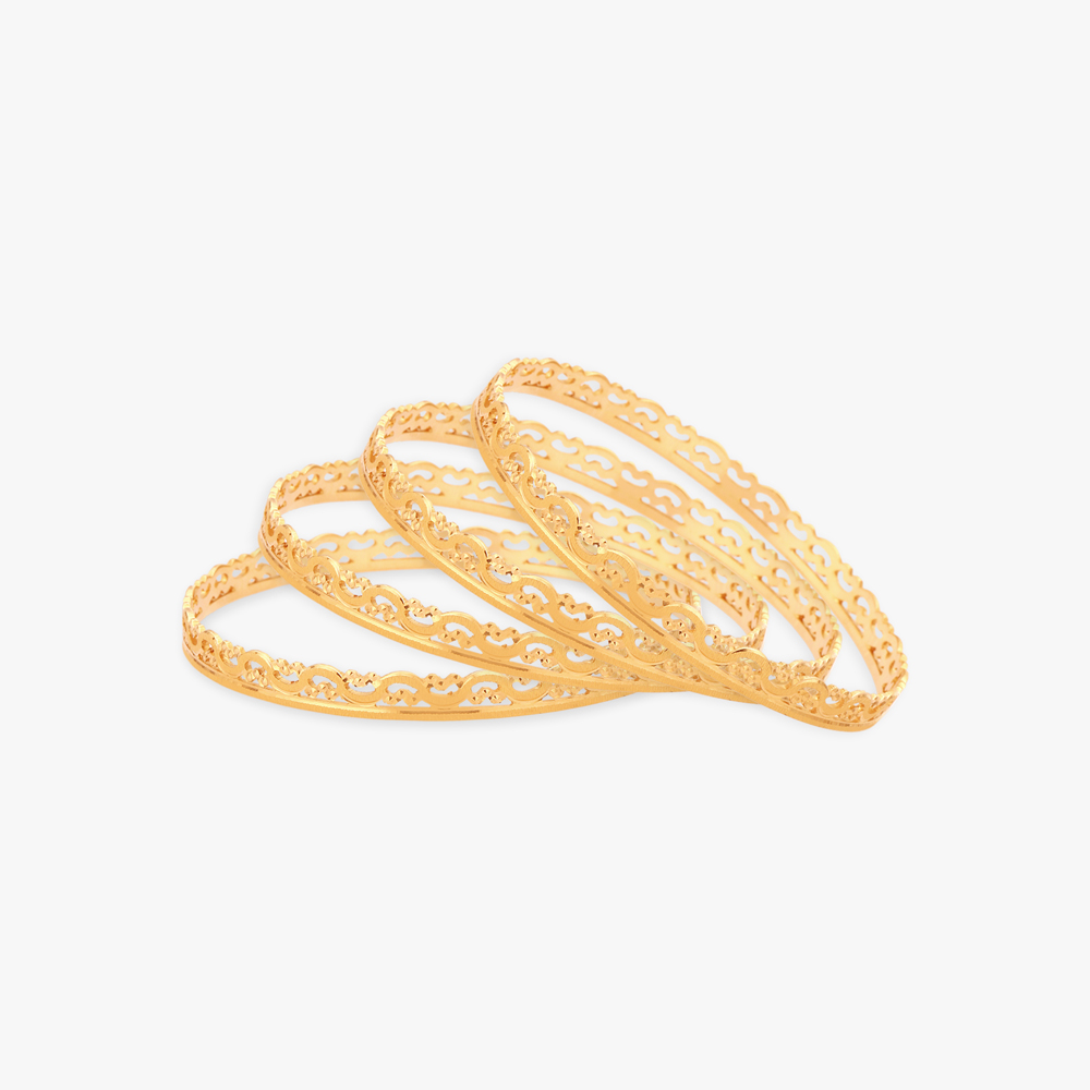 

Subtle Elegance Gold Bangles