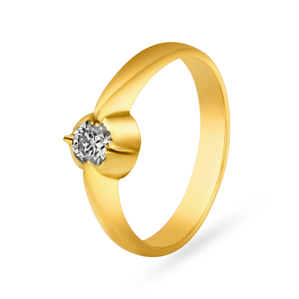 Single stone diamond ring shop tanishq