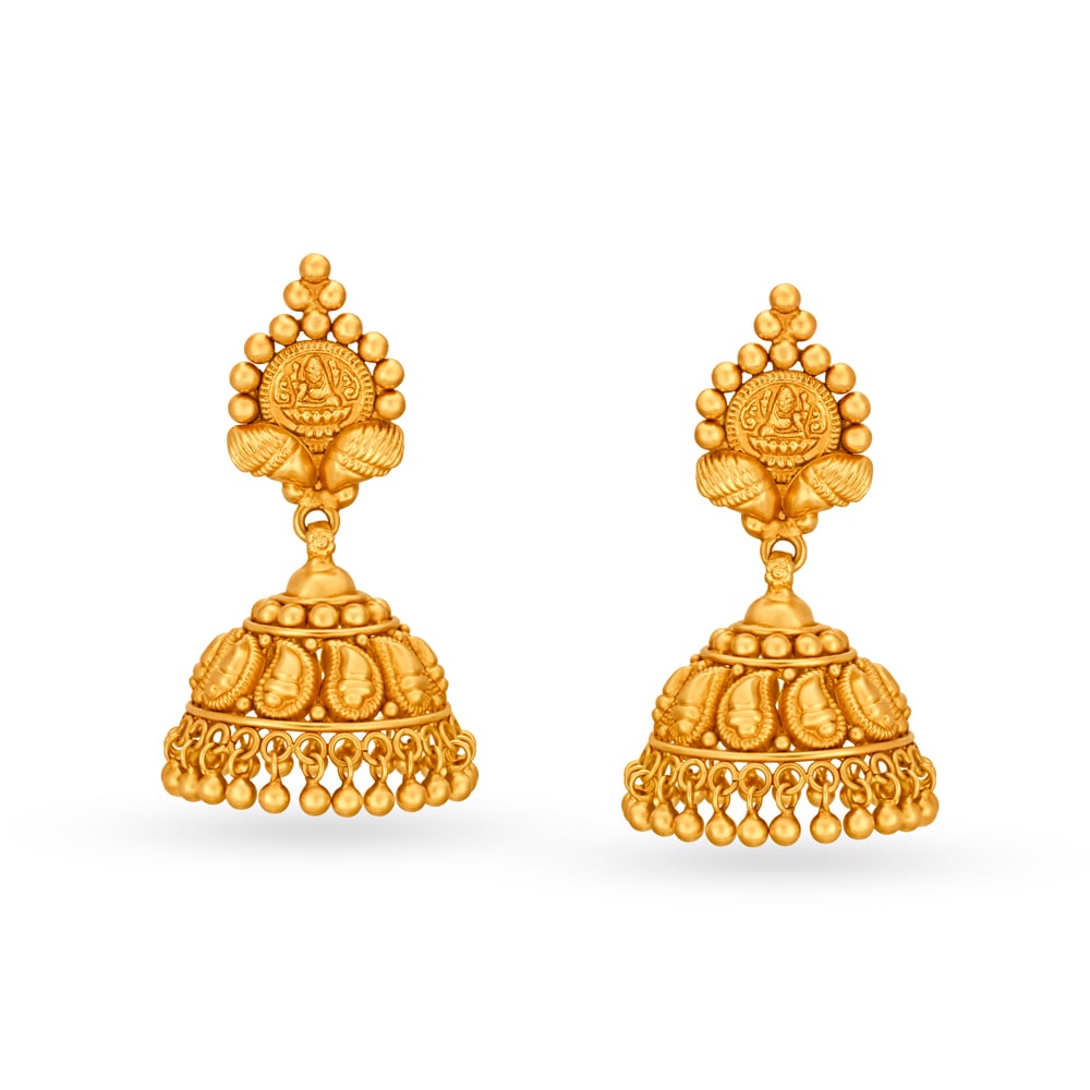 Splendid Traditional Antique Gold Drop Earrings