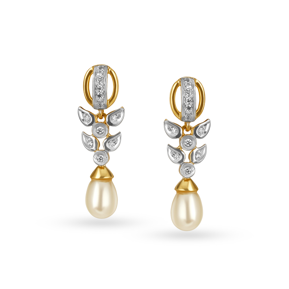 Buy Gold Earrings for Women by Srijagdamba Pearls Dealer Online | Ajio.com