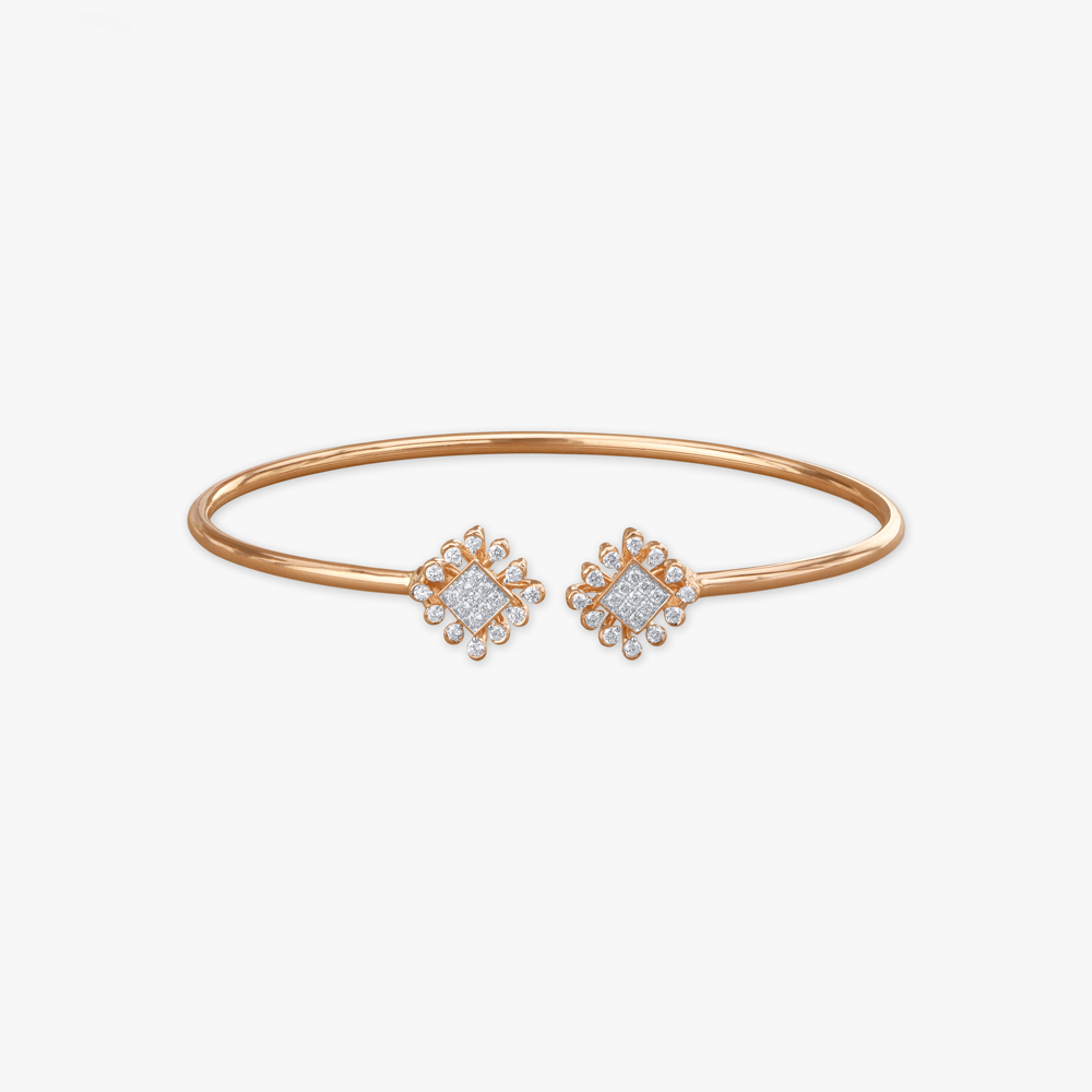 

Radiant Dual-Head Diamond Bangle