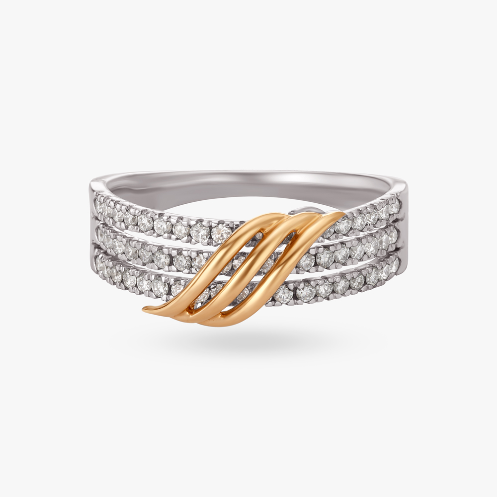 

Sleek Diamond Finger Ring