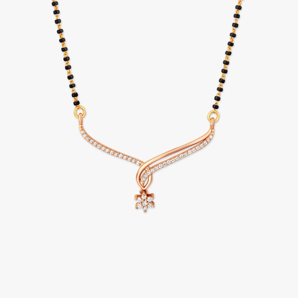 

Stylish Floral Mangalsutra